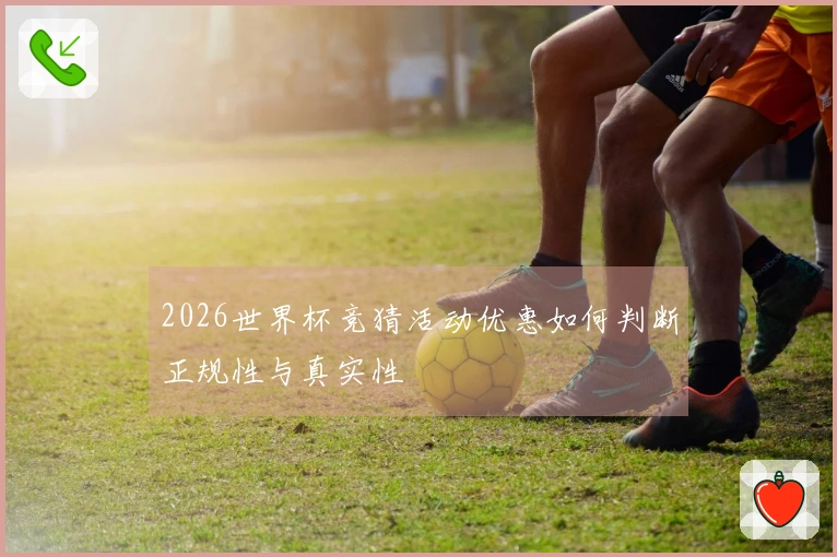 2026世界杯竞猜活动优惠如何判断正规性与真实性